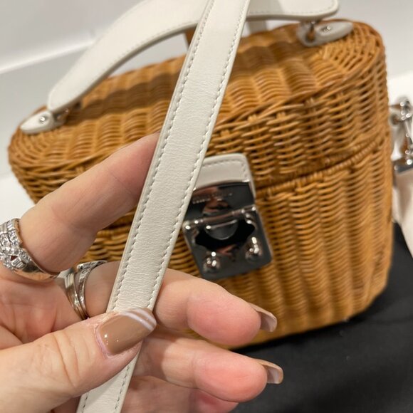 Miu Miu Basket Tote 2-way Bag (JB1091) - Picture 5 of 9